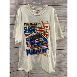 Chase Authentics Michael Waltrip NAPA Racing Shirt Mens XL White #15 NASCAR Tee